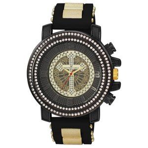 53mm Montres Carlo Rapper Simulate Diamond Clubbing Black Luxury Men's Watch